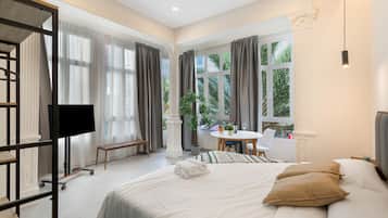 1 Schlafzimmer, Bügeleisen/Bügelbrett, kostenloses WLAN, Bettwäsche