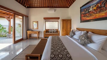 Luxury Room, Private Pool, Resort View | In-room safe, desk, blackout drapes, iron/ironing board