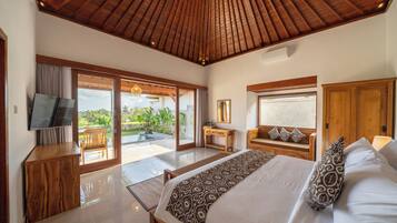 Luxury Room, Private Pool, Resort View | In-room safe, desk, blackout drapes, iron/ironing board