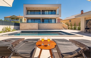 A heated pool
