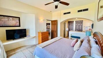 Desk, iron/ironing board, WiFi