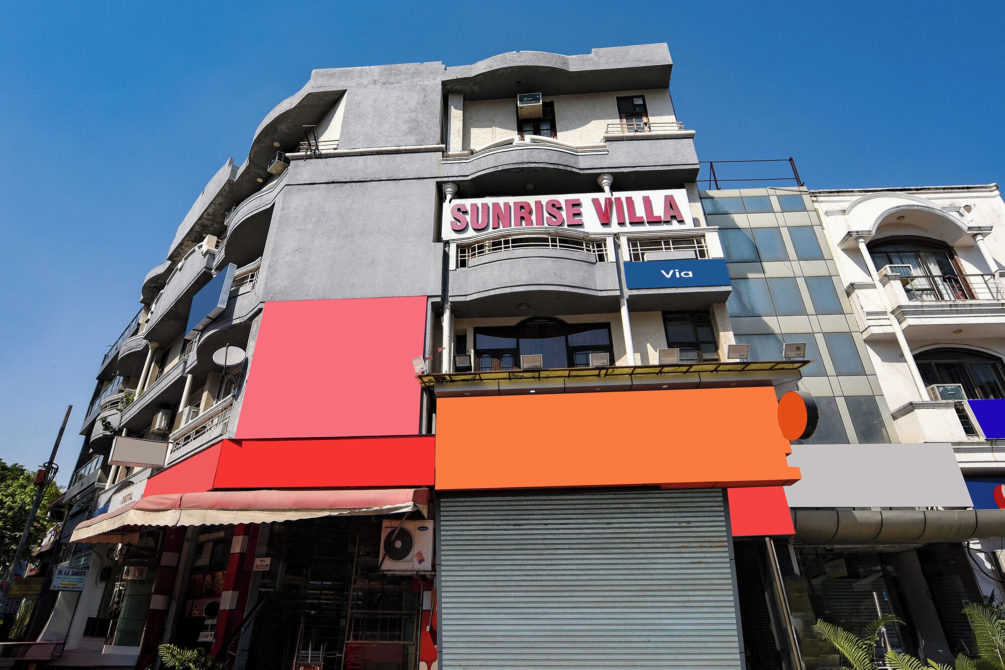 Mặt tiền nơi lưu trú