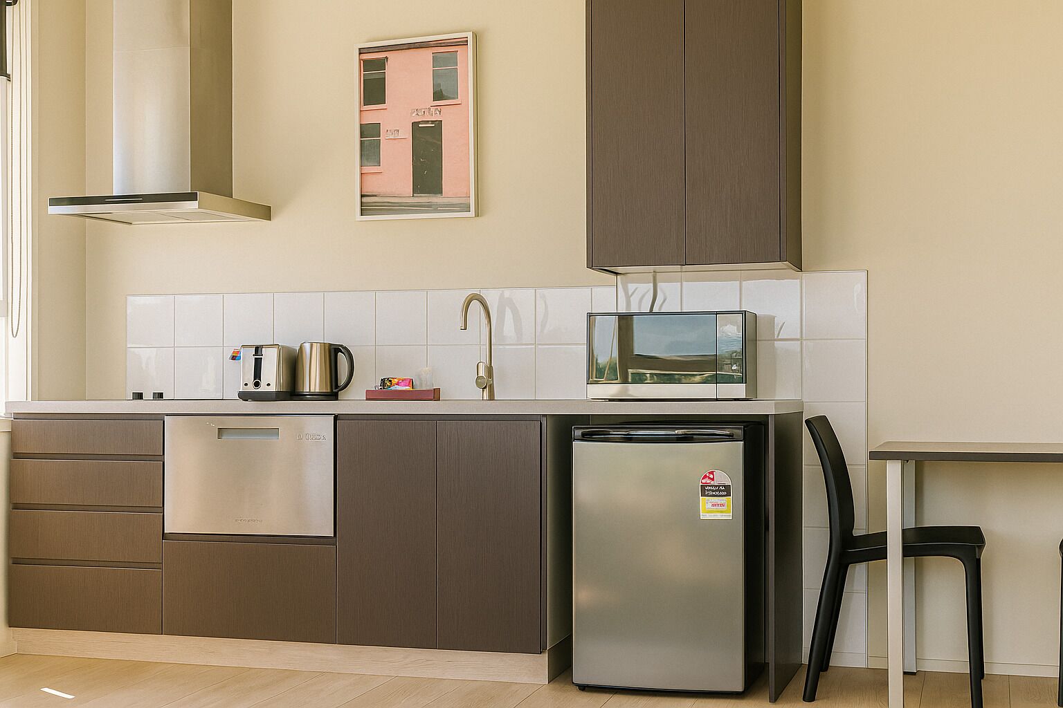 Standard Twin Room | Private kitchen | Mini-fridge, microwave, stovetop, dishwasher