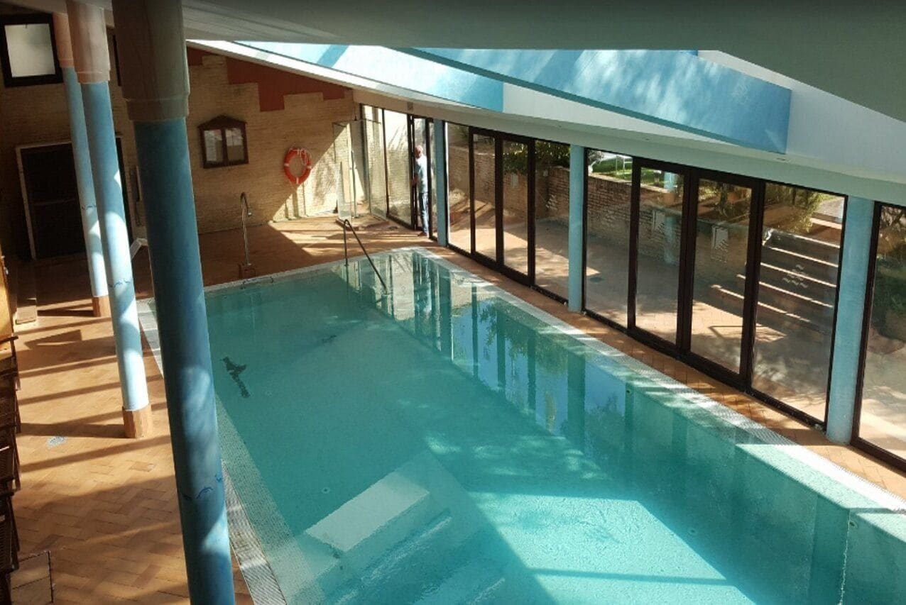 Indoor pool, outdoor pool