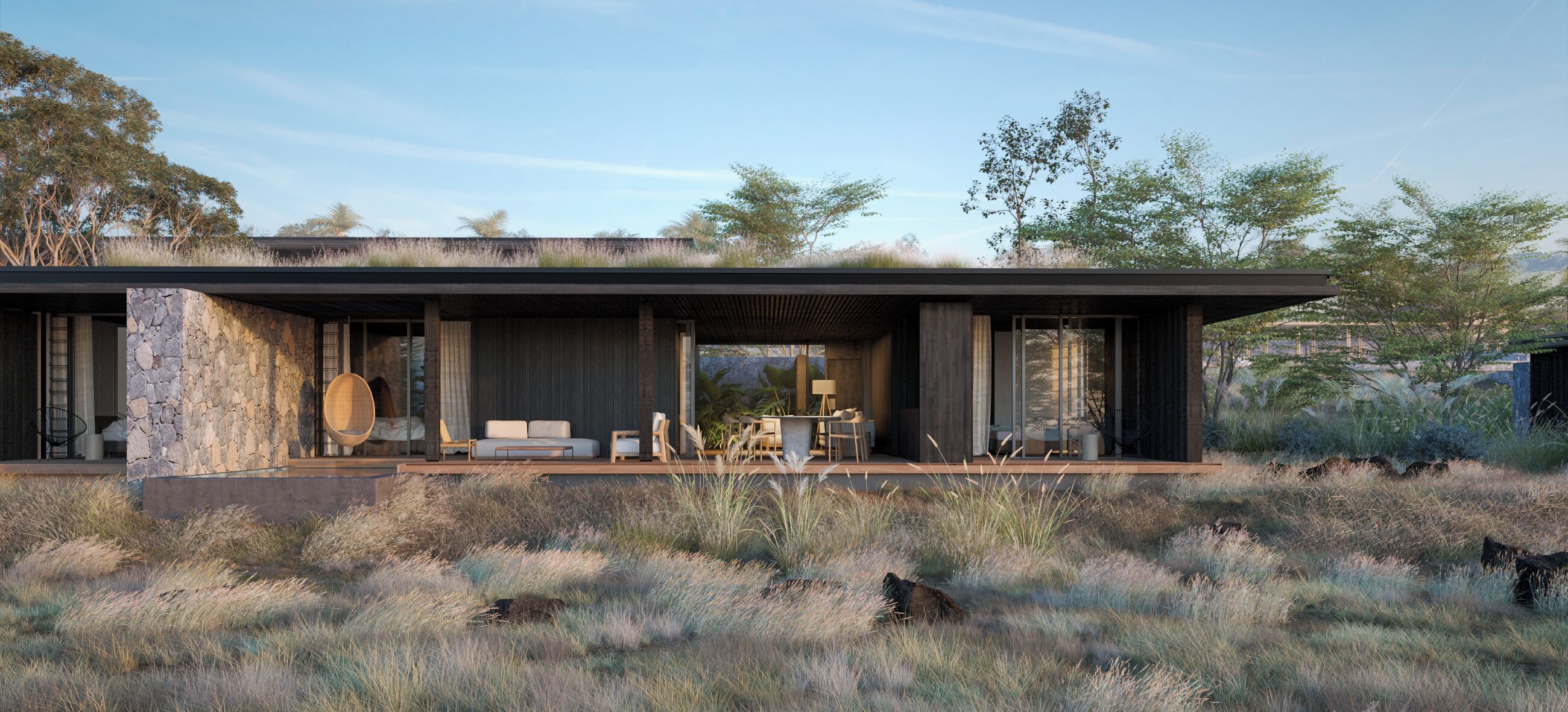 Villa privative piscine privée | Coffres-forts dans les chambres, rideaux occultants, Wi-Fi gratuit