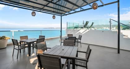 Risco - Downtown Bucerias, Rooftop Pool.
