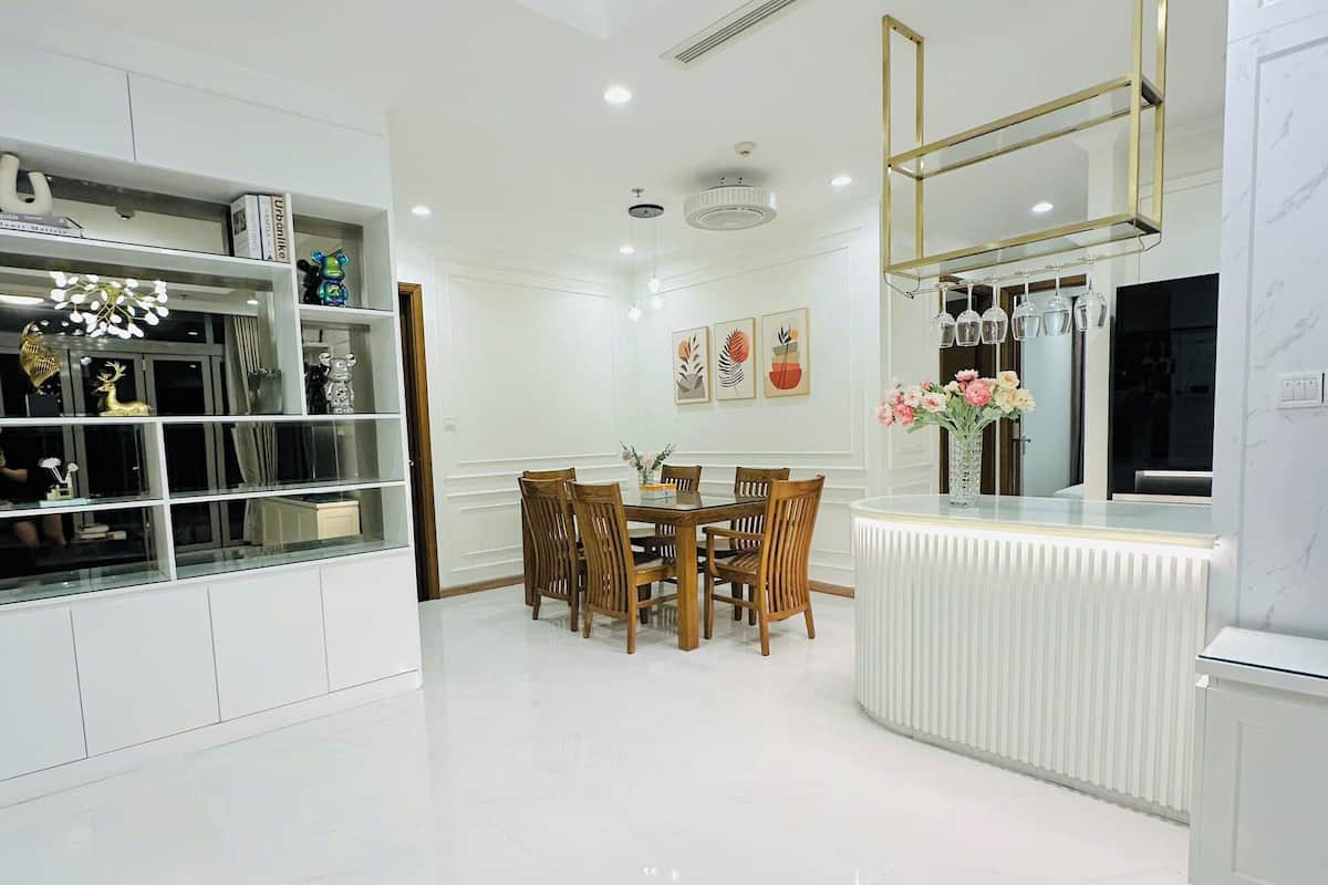 Design Apartment | Ruang tamu | 90 inci televisyen LED dengan digital