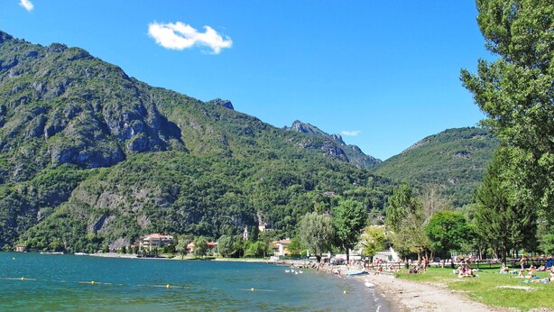 Beach - Beautiful  villa for 4 people with WIFI, TV, terrace and pets allowed (Porlezza)
