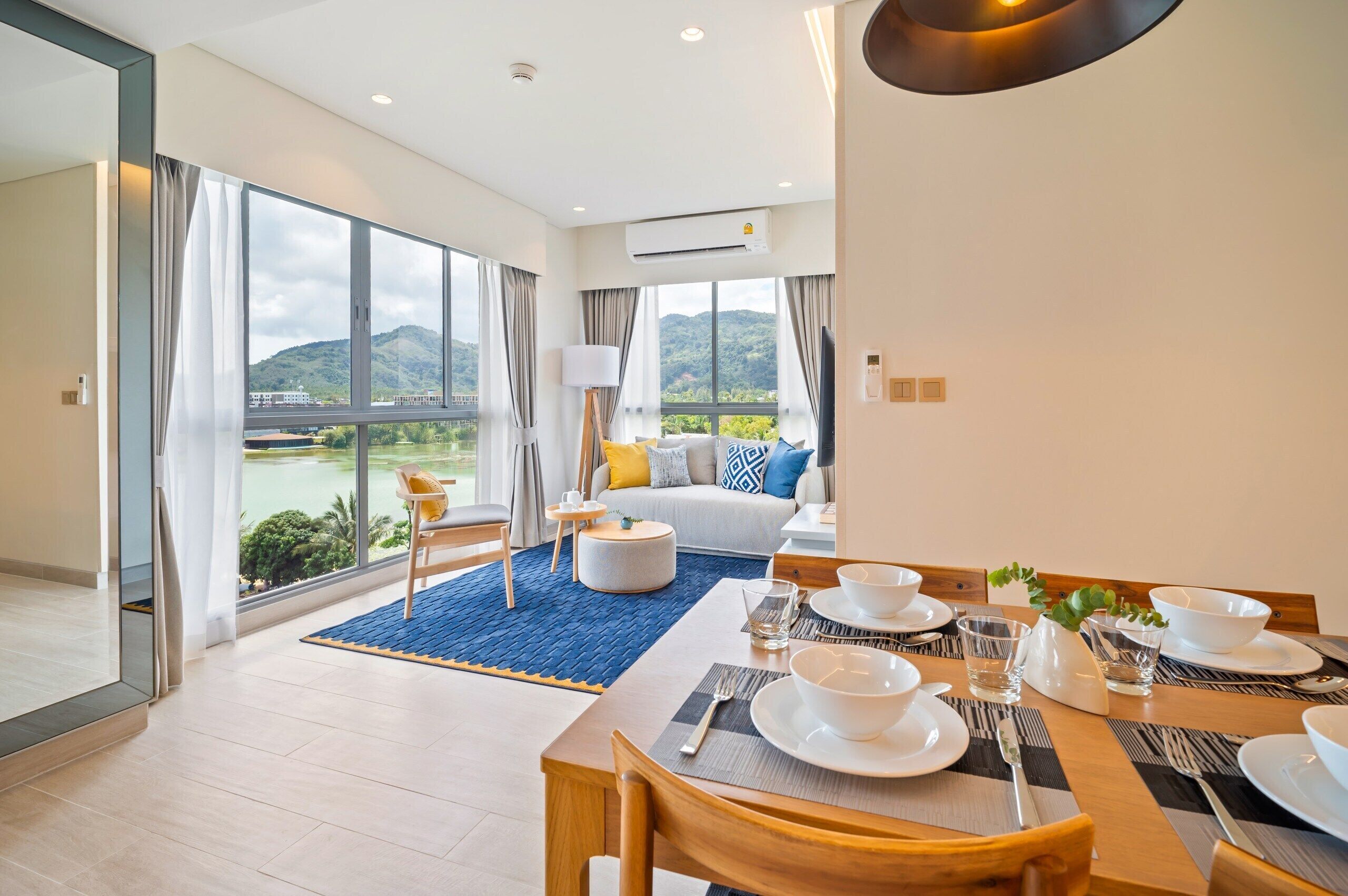 ซิกเนเจอร์คอนโด, 2 ห้องนอน, ปลอดบุหรี่, วิวทะเลสาบ | วิวทะเลสาบ