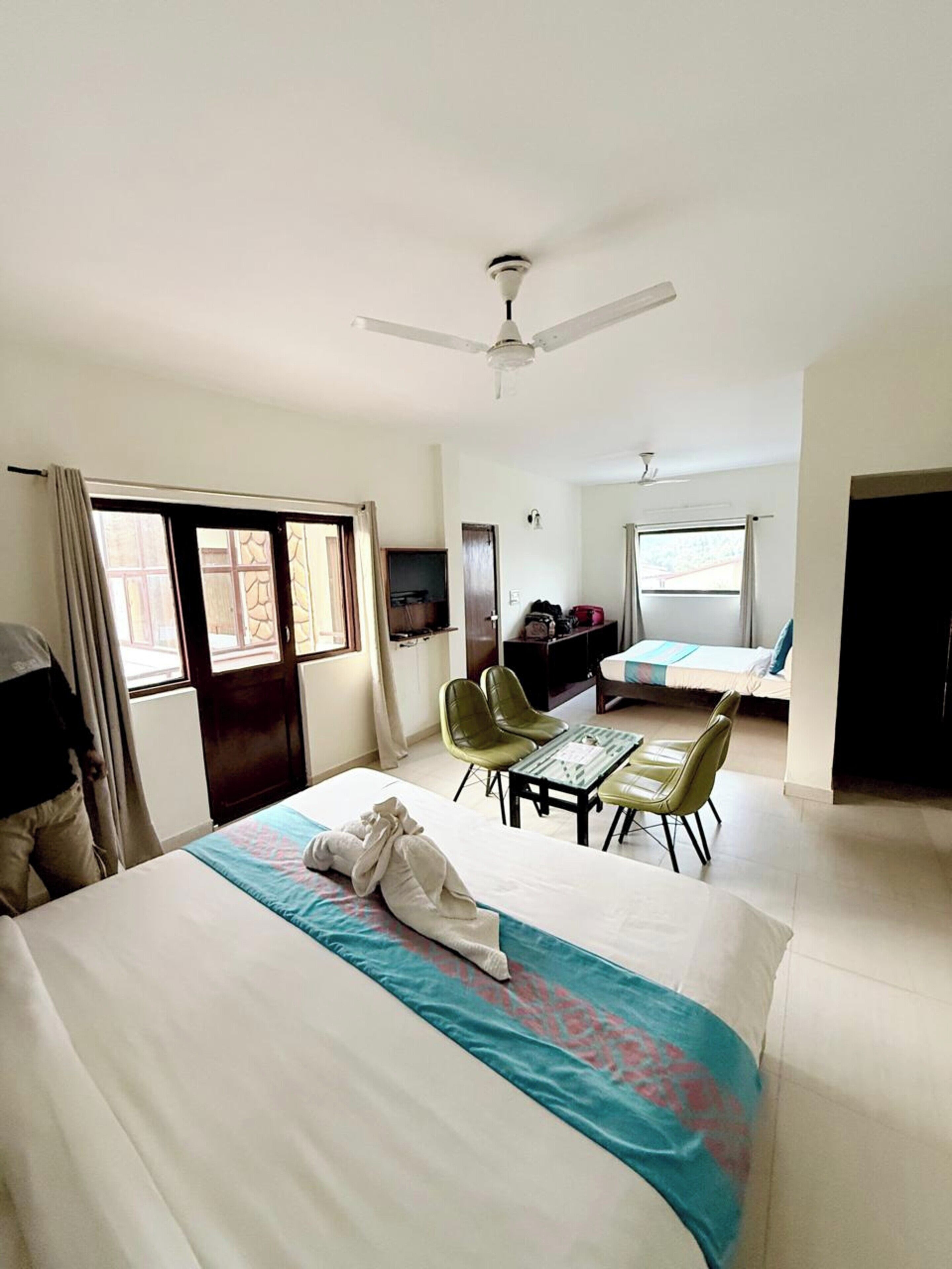 Deluxe Room - Pool View | Egyptian cotton sheets, premium bedding, down duvets, memory-foam beds