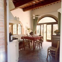 Appartamento Premium, 2 camere da letto, accesso alla piscina, vista giardino | Cucina privata | Frigorifero, forno, piano cottura, tostapane