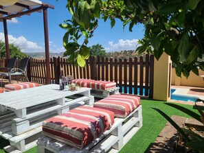 Casa, 3 habitaciones, con acceso para personas discapacitadas, para fumadores | Restaurante al aire libre