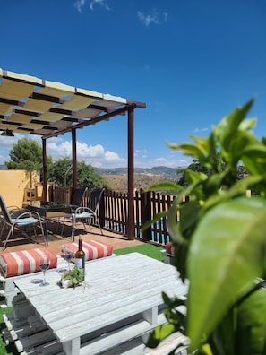 House, 3 Bedrooms, Accessible, Smoking | Outdoor dining - Warm Holiday Home With Private Pool in Andalucia Center (Algarinejo)