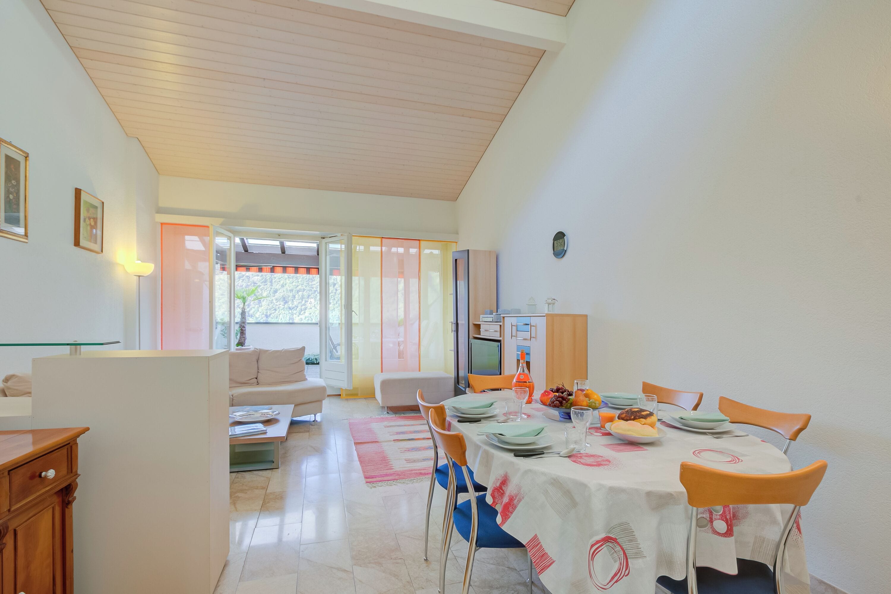 家庭公寓, 多間臥室, 2 間浴室, 湖畔 (Miralago Lakeview Morcote With Pool) | 用餐區