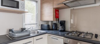 Mobile home 6 pers, 3-star campsite 5km from ocean, heated pool, family activities