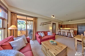 Fernseher, Kamin, DVD-Player