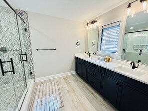 Shower, hair dryer