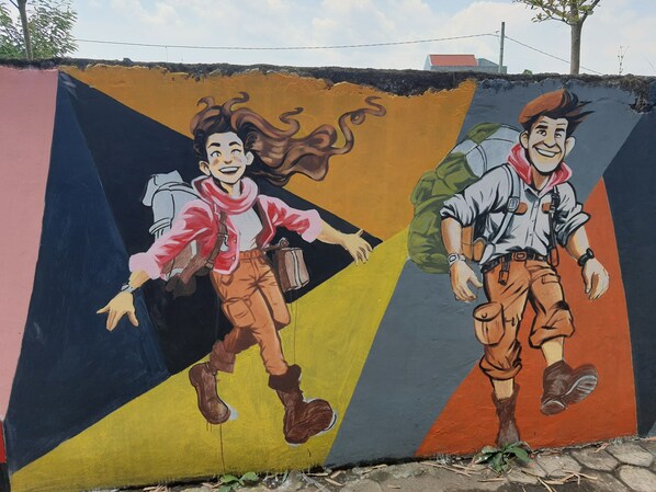 Vista frontal de la propiedad