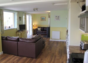 Living area - Large Sound Healing Retreat Cottage in West Wales (Cardigan)