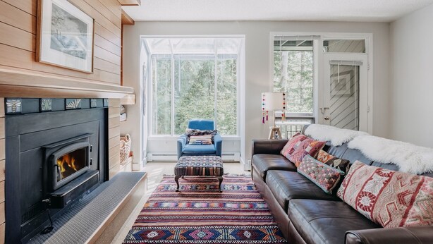 Apartment (1 Bedroom) | Living area - 90sw - Fireplace - Dishwasher - W/D - Pets OK (Deming)