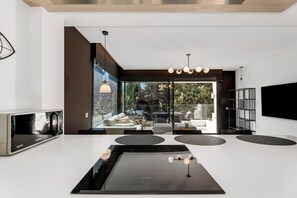 프리미엄 아파트, 정원 전망 | 전용 주방 | 전기 주전자, 토스터