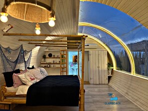 Comfort huisje, uitzicht op zee | Verduisterende gordijnen, gratis wifi