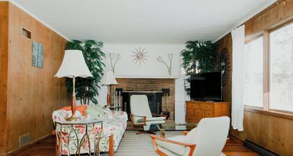 Cozy Mid-Century Mod by Lake MI&Dunes with Hot Tub