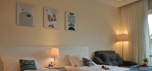 1 chambre, fer et planche à repasser, Wi-Fi, draps fournis