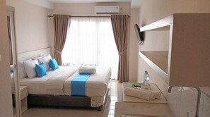 Chambre | 1 chambre, bureau, accès au Wi-Fi (inclus), literie fournie