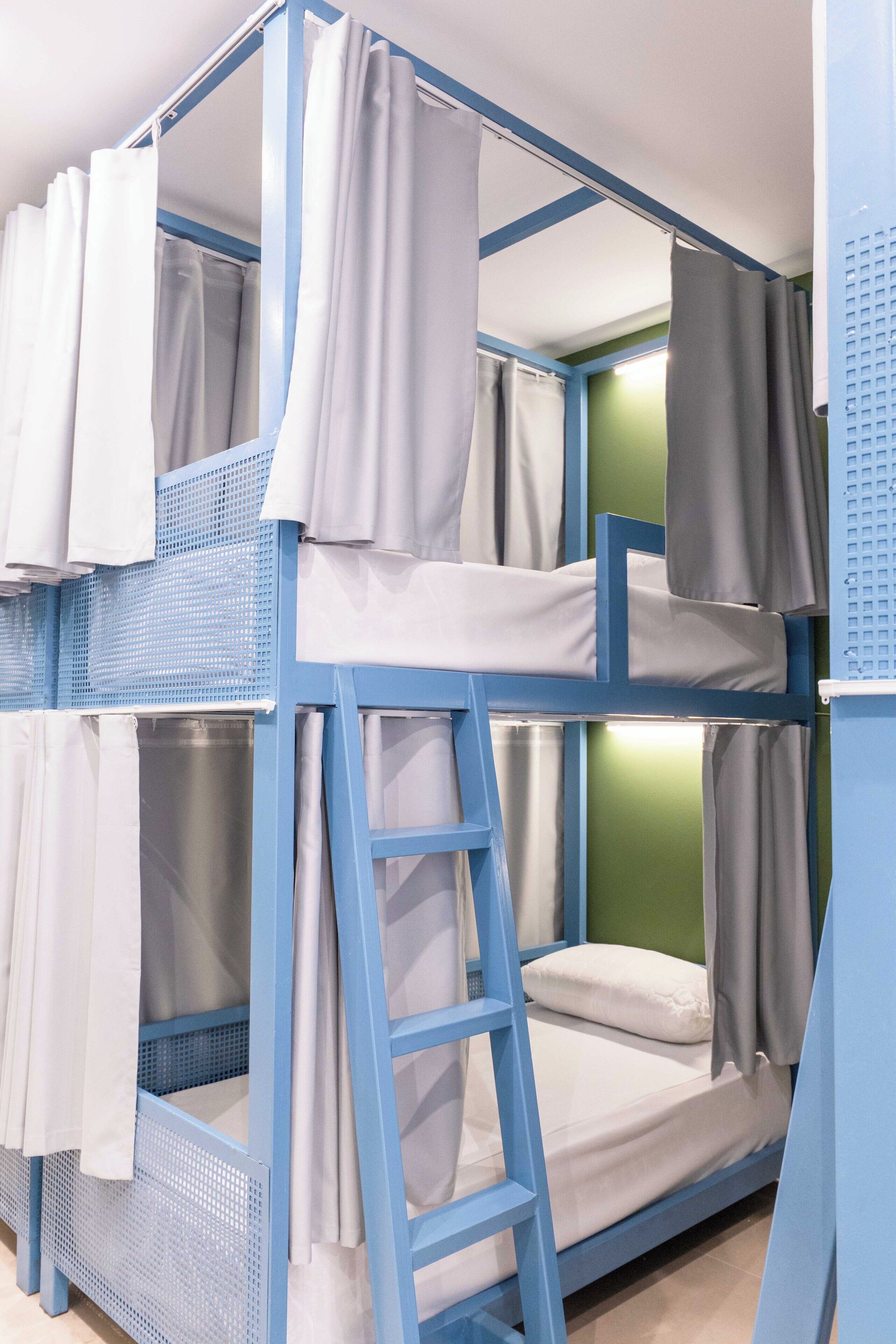 Bed in 10-Bed Dormitory Room Women only | Free WiFi, bed sheets