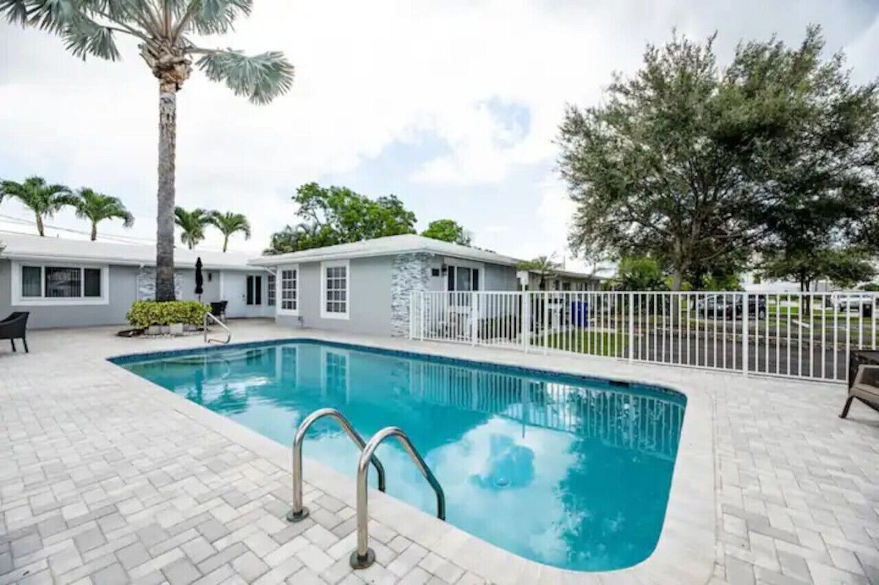 A heated pool