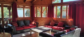 Spacious chalet sleeps 15