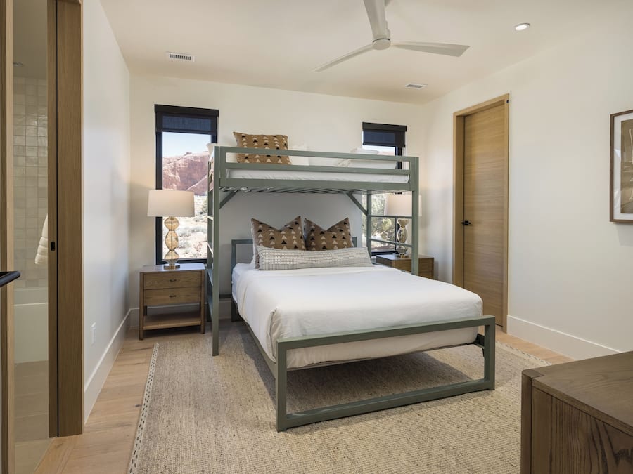 Premium bedding, pillowtop beds, laptop workspace, iron/ironing board