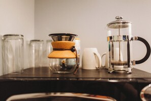 Enjoy a warm morning with a freshly brewed cup from the in-room coffee station.