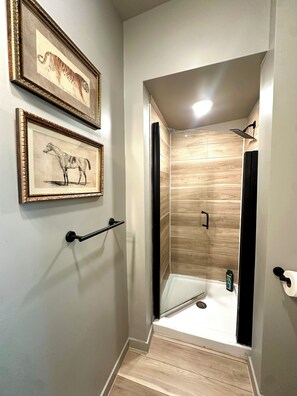 Shower, hair dryer, towels, soap - Charming 1 bed in Detroit, Prime Location-close to the best attractions (Detroit)