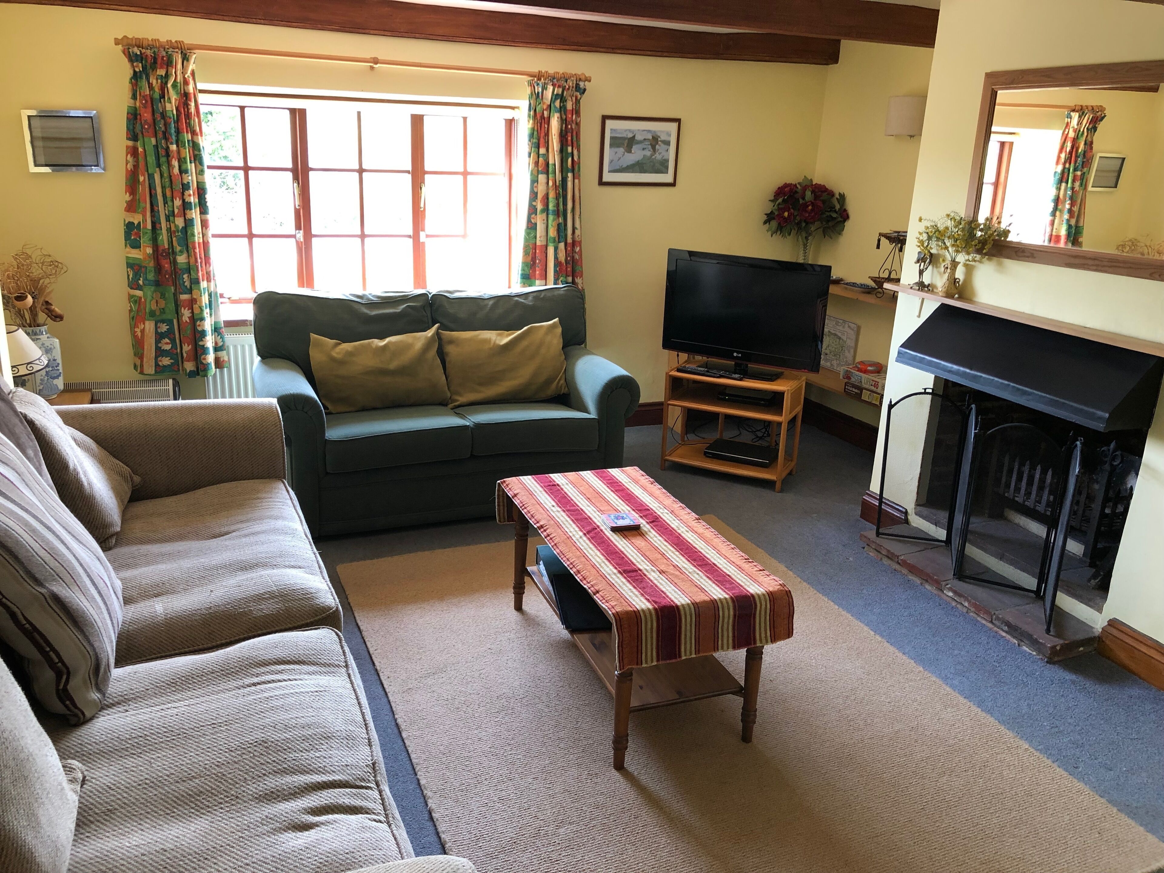 TV connectée, cheminée