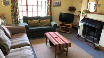 TV connectée, cheminée