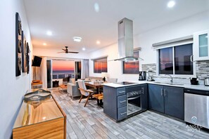 Apartment, 2 Bedrooms, Balcony, Ocean View | Private kitchen - Condos Near Malecon Bay & Sunset Views (La Paz)
