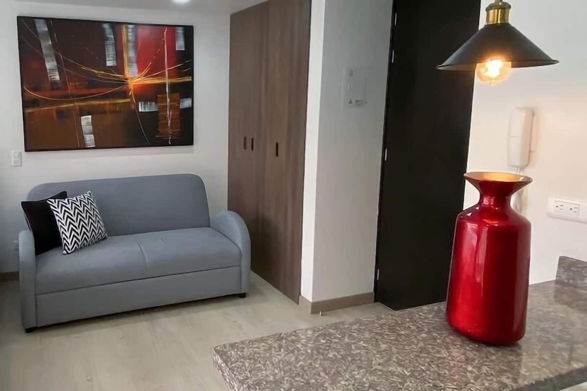 Standard Apartment, 1 Queen Bed with Sofa bed, City View | Living area