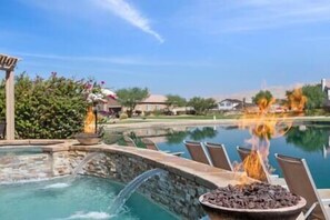 A heated pool