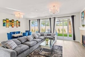 TV, fireplace, foosball, table tennis - Leisure & Laughter: Pool, Game Room & Golf Getaway Colibri (Indio)