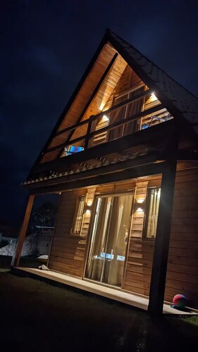 Seafront cabin in a private area of 1200 m2 