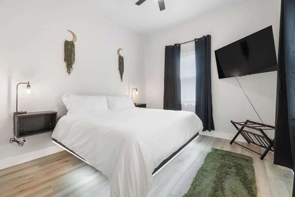 2 chambres, fer et planche à repasser, Wi-Fi, literie fournie