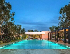 Outdoor pool - Promotion equipped house + terrace + private pool (Conkal)