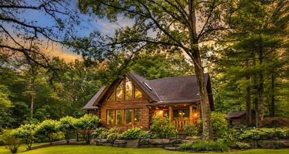 Pocono Nordic Cabin Spa Retreat: Sauna, Cold Plunge, Hot Tub, Theater, Fire Pit.