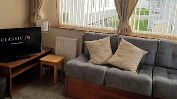 Cabin | Living area | Fireplace