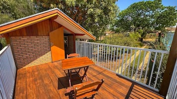 Family Chalet, River View | 1 bedroom, individually decorated, desk, laptop workspace