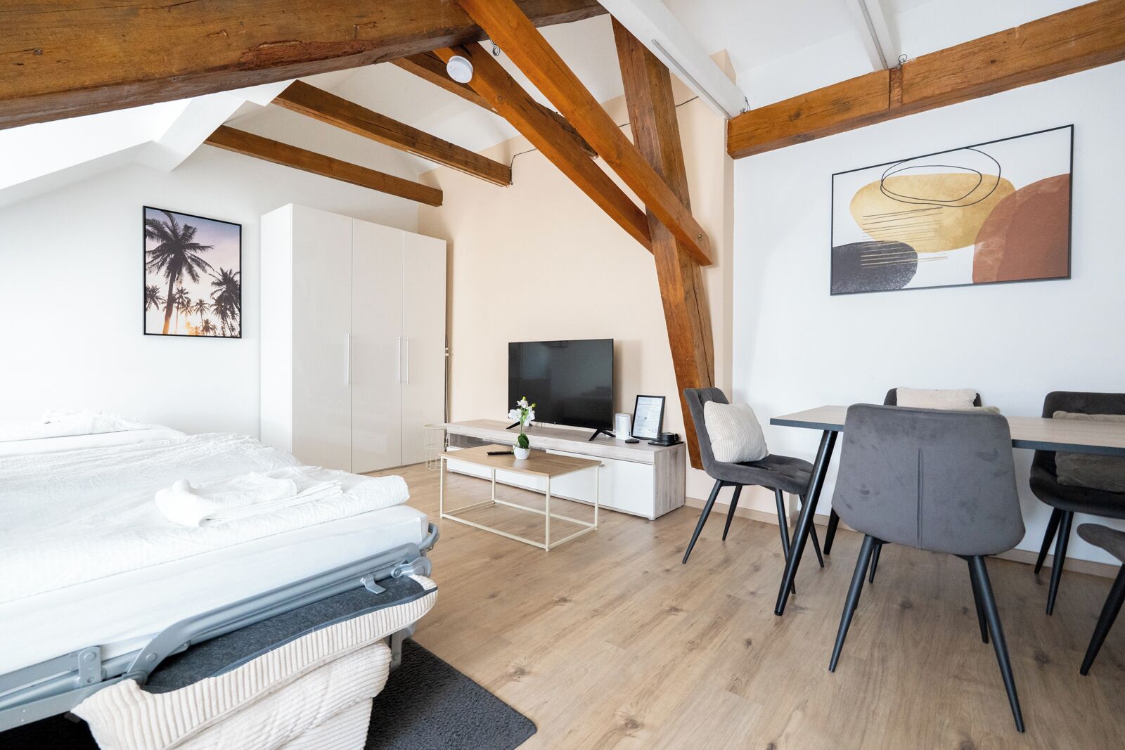 Appartamento familiare, letti multipli, non fumatori, cucina | Biancheria da letto di alta qualità, una cassaforte in camera
