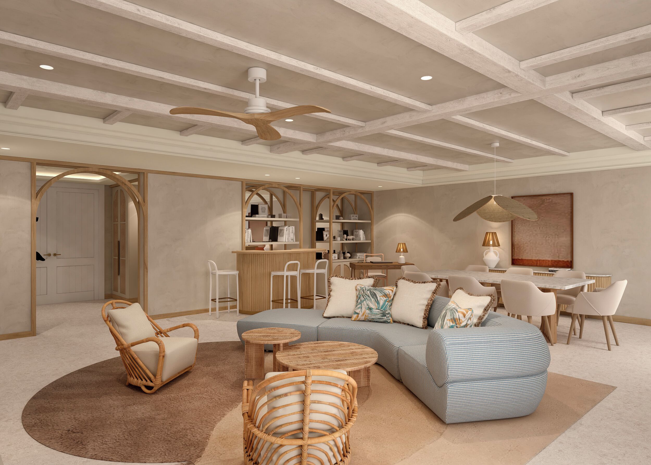 Preferred Club Presidential Suite Ocean Front | Minibar, safe på rommet, skrivebord for bærbar PC og wi-fi (inkludert)