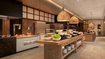 Free daily buffet breakfast